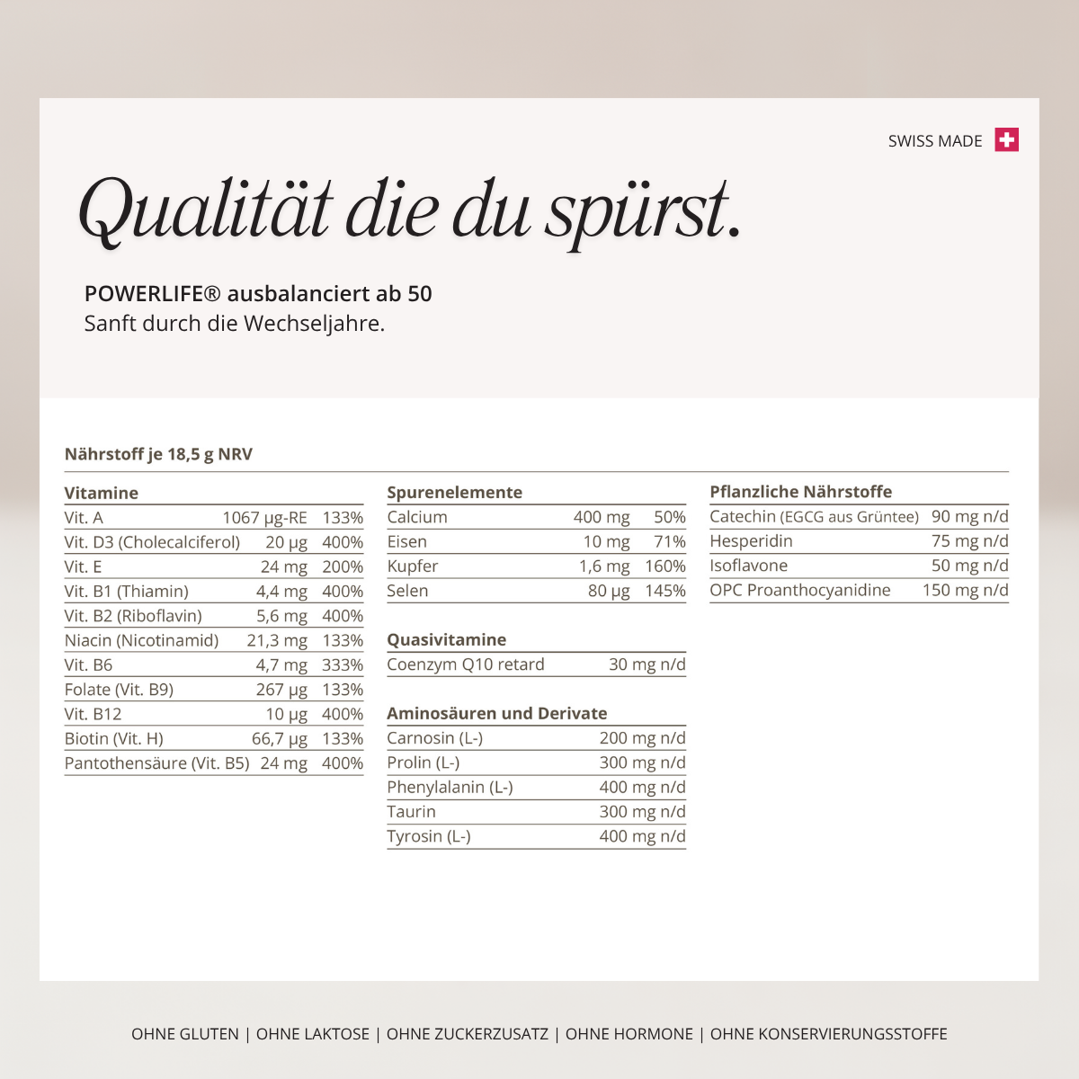ausbalanciert ab 50